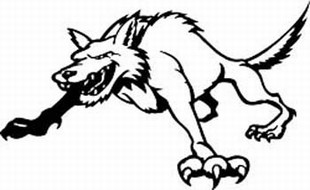 Wolf decal