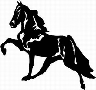 Strutting Horse decal 2