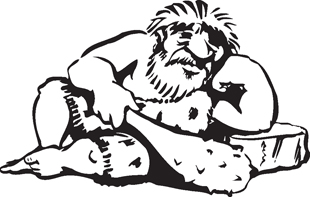 Cave Man decal