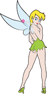 Tinkerbell with Wand decal