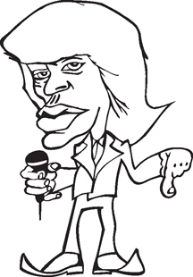 Mick Jagger decal