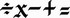 Font BOE Math Symbols