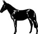 Black Irish Draught horse decal