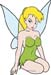 Tinkerbell Sitting decal C