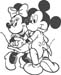 Mickey and Minnie Mouse decal