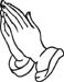 Praying Hands decal