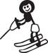 Stick Family Water Skiing 