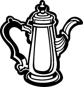 Antique Coffee Pot Decal