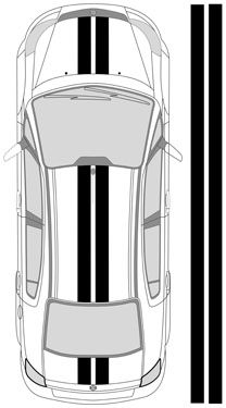 14"_1 Dual Racing Stripes