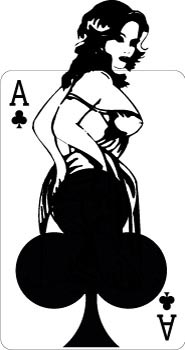 Ace of clubs decal