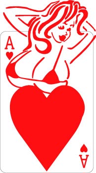 Ace of Hearts decal